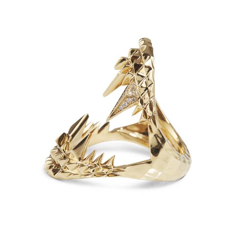 Gold Bite Ring – Kasun London